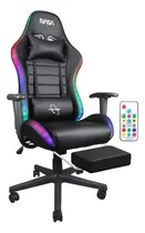 Comprar Silla De Escritorio Nasa Pro Gamer Ergonómica Con Luces Led Color Negro Material del tapizado Cuero sintético Galaxia