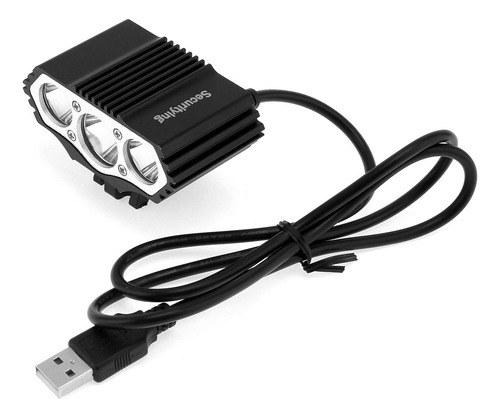 Securitying - Luz De Bicicleta Alimentada Por Usb, Faro Led