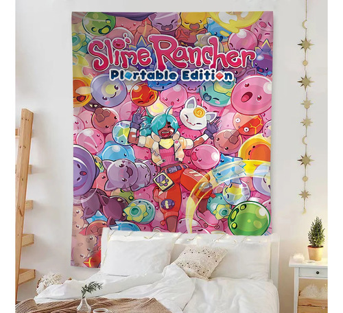 Tapiz Colorido De Pared Game S-slime Rancher De 60 X 90 Cm