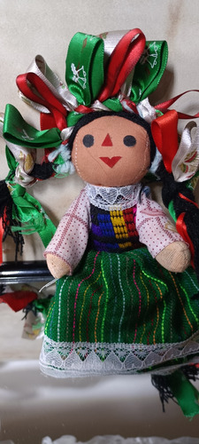 Muñeca Tela Tipica Mexicana