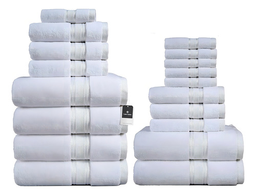 Toallas De Baño Blancas Algodon Extra Suave 18