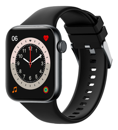 Imagen 1 de 10 de Smartwatch Reloj Inteligente Jd Milán Negro 1.96  Spo2 + Cta