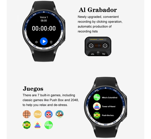 Smartwatch 1.43 Amoled Con Pantalla Bluetooth, Llamada Ip68