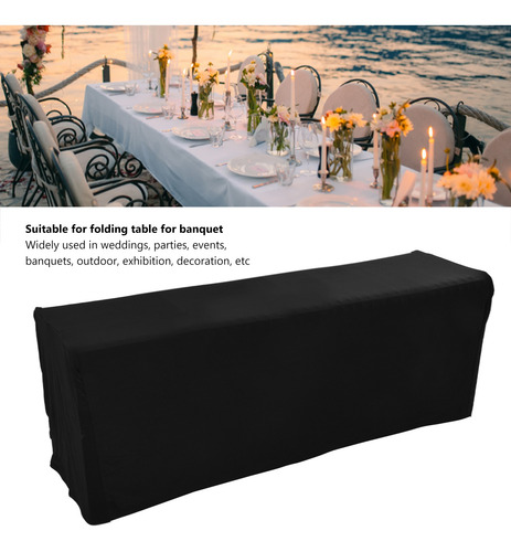 Mantel De Mesa Plegable Rectangular Resistente A Las Arrugas