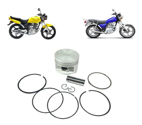 Kit Piston + Aros Suzuki En 125 / Gn 125 Suzuki Velez Sarfie