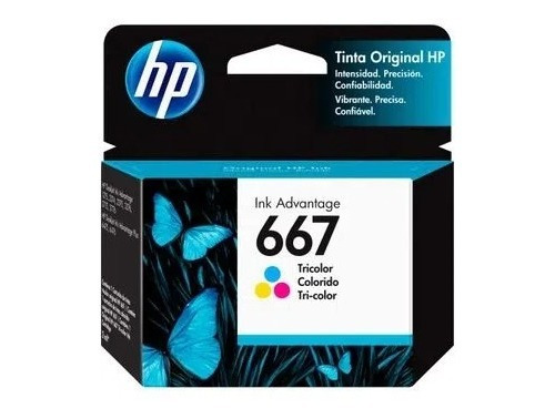 Cartucho Hp 667 Color Original Verificable Vigente 3ym78al