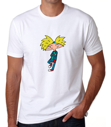 Playera Hey Arnold Escuela Serie Hola Cabeza Balon Pose