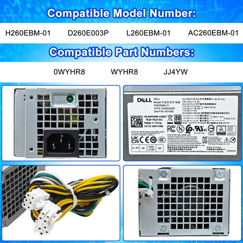 Fuente De Alimentación H260ebm-w Actualizada Compatible Con