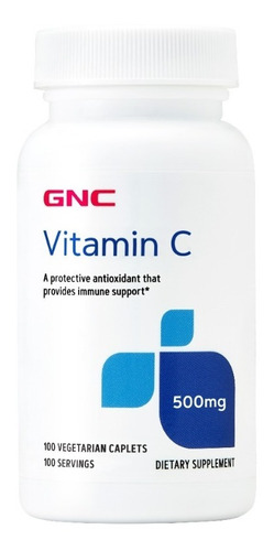 Gnc Vitamina C 500 Mg Con Escaramujo - 100 Cápsulas Vegetari