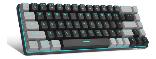 Mini Teclado Mecanico Gamer Por Cable | Negro -gris/ Mage...