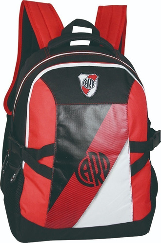 Mochila River Plate Con Red Original Licencia Bolso Futbol