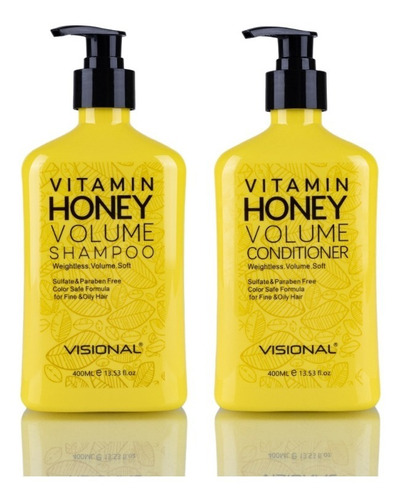 Visional® Shampoo + Acondicionador De Miel Y Vitaminas 400ml