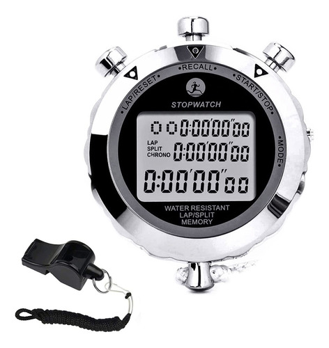 Rolilink Cronometro De Metal 400 Lap Stop Watch Para Deporte