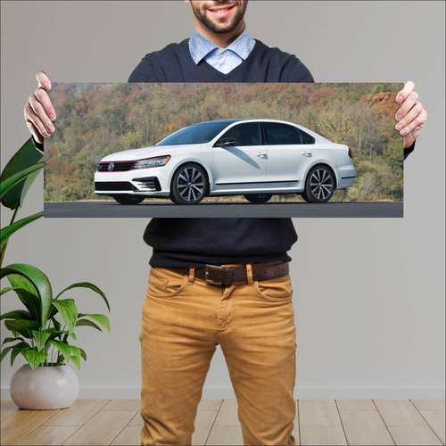 Cuadro 30x80cm Auto 2016 Volkswagen Passat Gt Co 353