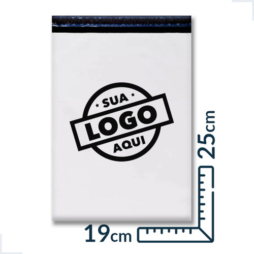 Saco Correio E-commerce Com Logomarca 19 X 25 250 Unidades