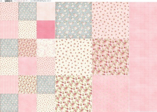 Imagen 1 de 1 de La Tiendita Shabby Chic - Lámina De Seda Sarah Kay - Sarha11