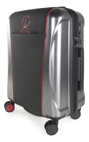 Maleta Mediana Cloe Para Hombre Rígida 20 PLG De Cabina Color Rojo