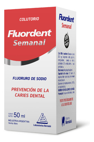 Fluordent Semanal Enjuague Bucal Anticaries X 50 Ml