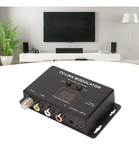 Convertidor Av A Rf, Modulador De Enlace De Tv, Compatible C