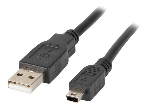 Cable Mini Usb Cargador Datos V3 Usb 2.0 Gps Celulares Color Negro