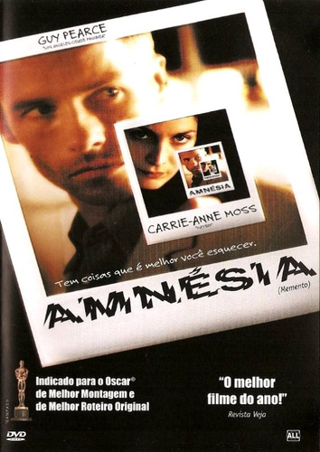Dvd - Amnésia - ( Memento ) Edição Com Duas Versões Do Filme