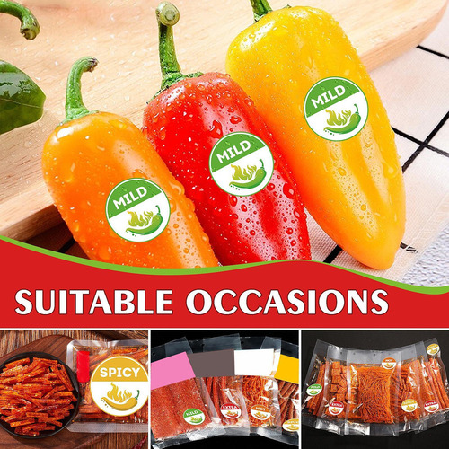 Indicador De Picante Casero De 4 Niveles 500x Para