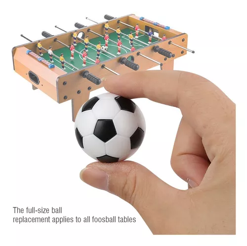  Coopay 18 pelotas de futbolín de 1.28 pulgadas (1.260 in),  pelotas de repuesto de fútbol de mesa, multicolor, con una bolsa de cordón  negro (pentágono negro/blanco) : Deportes y Actividades al