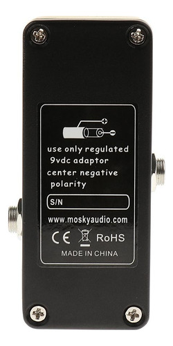 Pedal De Guitarra Negra De De Distorsión, Accesorios De