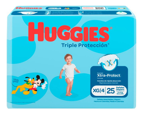 Pañal Huggies Triple Protec Talla - Unidad a $1356