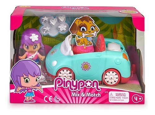 Pinypon Mix Is Max Vehiculo Y Figura C/ Accesorios Shp