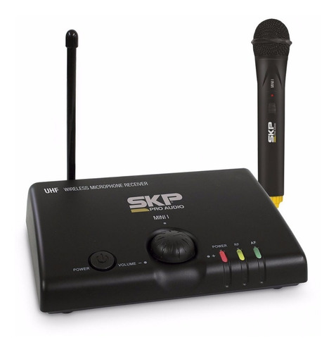 Microfone Skp Uhf Mini-i Sem Fio Profissional De Mão Wireles