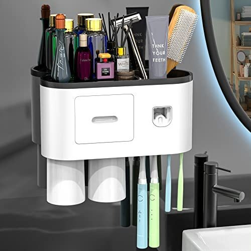 Soporte Para Cepillos De Dientes Montado En La Pared Para Ba