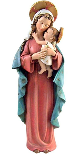 Figura De Resina De Madonna Y Niño Inspirada En La Hermana M