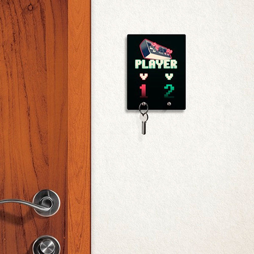 Porta Chaves Player 1 Player 2 Gamer 8 Bits