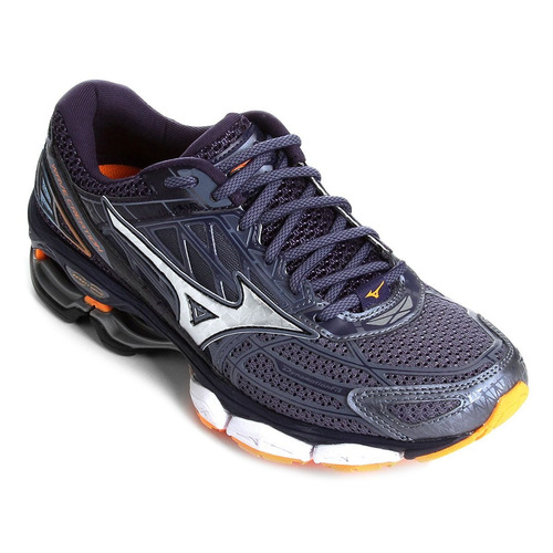 Tênis Mizuno Wave Creation 19 Masculino - Azul E Laranja