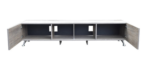 Mueble Para Tv 77 Centro De Entretenimiento London Hogare Color Rustik Wood