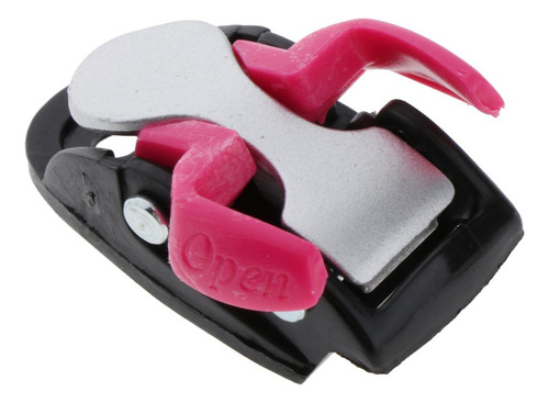 1pc Patinaje En Línea Correa Hebilla Patines Rosa 2 5x3.5cm