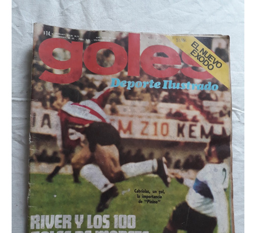 Revista Goles Nº 1382 Julio 1975 River Morete Boca