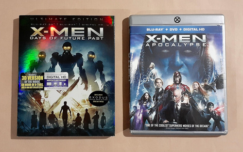 X-men Days Future Past + Apocalypse Blu-ray 3d + 2d Original