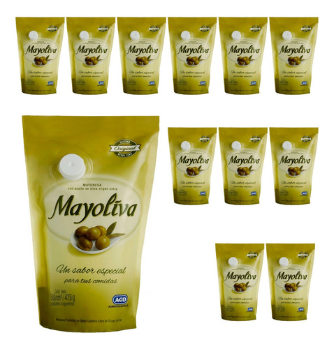 Mayonesa Mayoliva Natura Sin Tacc En Doypack 500 Ml X12