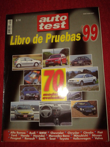 Revista Auto Test Libro De Pruebas 1999  Coleccion Perfecta