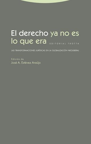 Libro Derecho Ya No Es Lo Que Era. Las Transformaciones Jur