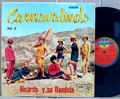 Ricardo Y Su Bandota - Carnavalindo Vol. 2- Lp 1969 Bolivia