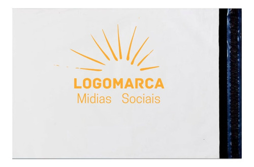 Envelope Plastico Personalizado Com Logomarca 19x25 500 Pçs