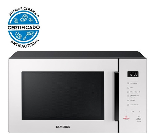 Microondas Samsung Grill Fry Blanco Control Touch 30 L