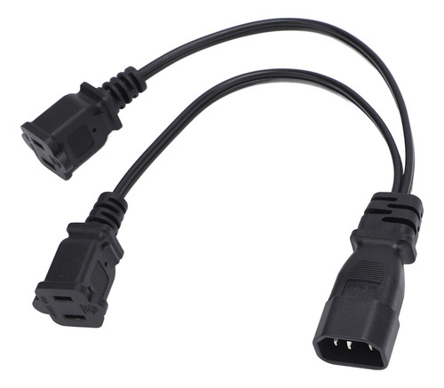 Cable De Alimentación Iec320 C14 A Nema 1 15r, 2 Divisores H