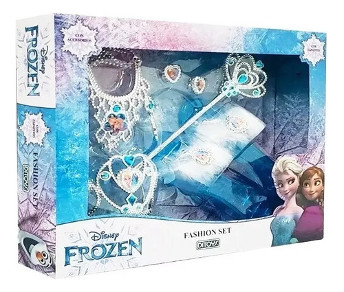 Set Fashion Frozen Corona + Taquitos + Accesorios Disney Ed