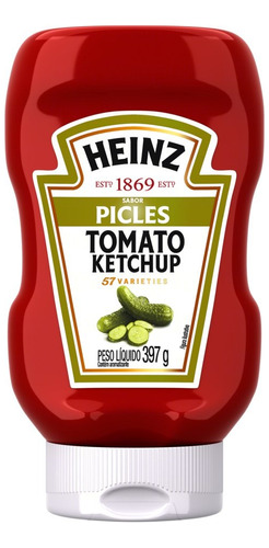 Ketchup Picles Heinz Squeeze 397g