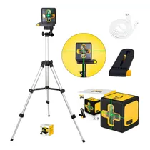 Comprar Mini Nível Laser 20 Metros Tripé 2 Linhas Verdes Bip Sonoro