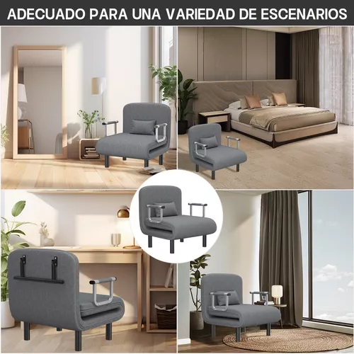  Sillón individual con respaldo ajustable de 6 niveles